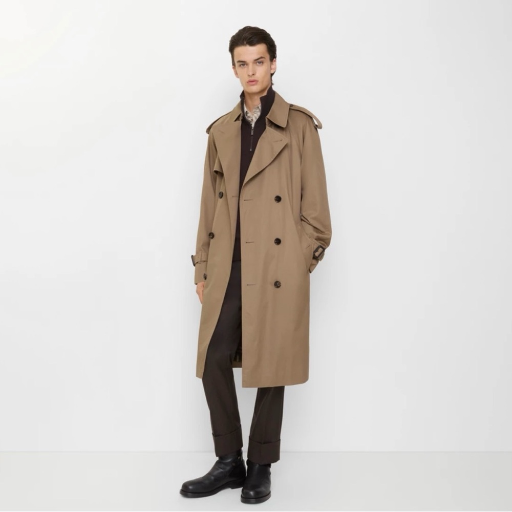 BURBERRY Double-Breasted Trench Coat with Removable Wool Lining EUC - Picture 1 of 16